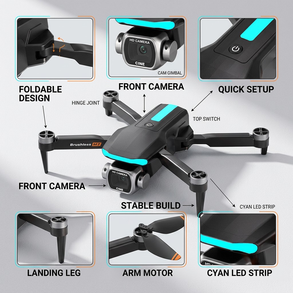 New M7 RC Drone Professional 8 - Drone Kit Professional review and price